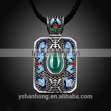 Bohemia Necklace Fashion Chinese Ancient Silver Pendant Wholesale photo-3