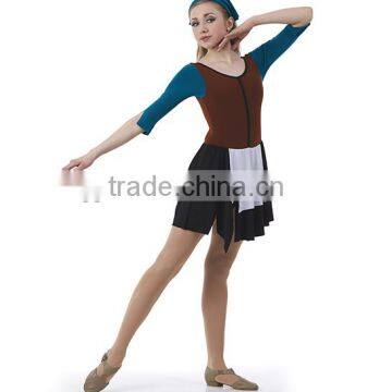 2016 - adult servant character Matte leotard apron and skirt servant costumes