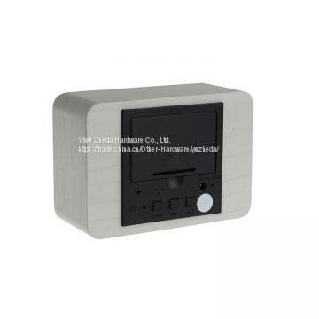 Cheap Promotion Luminous Digital Square Wooden Clock photo-2