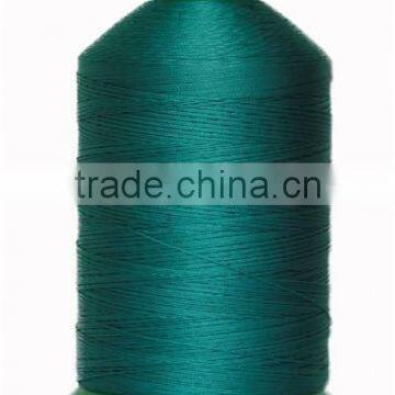 High strength polyester sewing thread