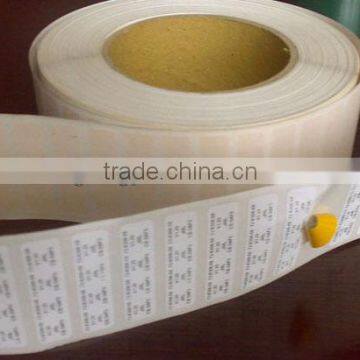 High temperature barcode label/ polyimide labels/ blank barcode label