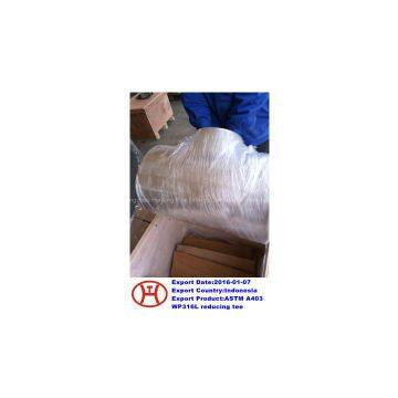 ASTM A403 WP316L reducing tee