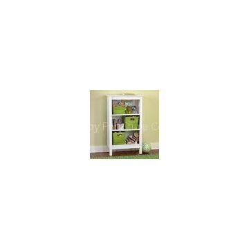 Painted White Simple Bookcase popular baby bookcases Adjustable levelers for uneven floors