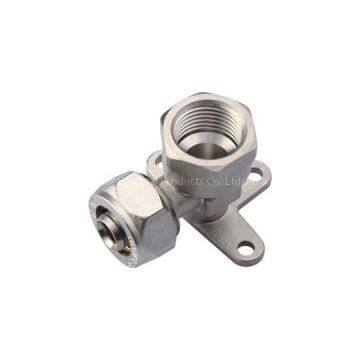Brass Compression Fitting Backplate Female Elbow