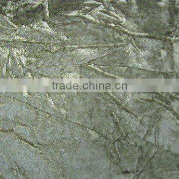 100% polyester crushed woven velvet, velour fabric