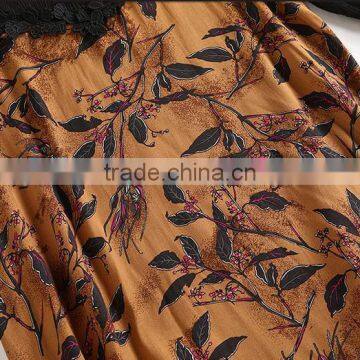 New Ladies Fashion Dress 2017 Design Floral Print Dress photo-4