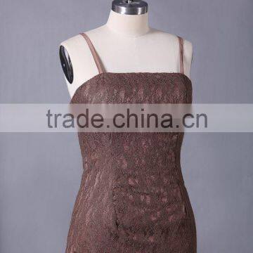 Middle Length Girlish Satin Bridesmaid Dress Party Dress ED 133 photo-3