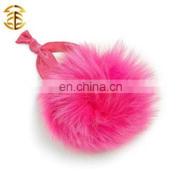 Wholesale Cute Women And Girl Fox Fur Pom Poms Hair Accessary