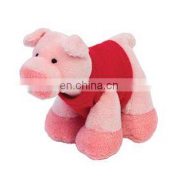 10inch 4 foot standing pink pig in a vest for baby toys