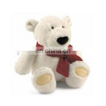 Best gift 20cm red scarf plush toys polar bear