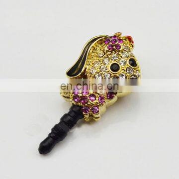 Funny dog decorated wholesale cell phone anti dust plug MCD-0068