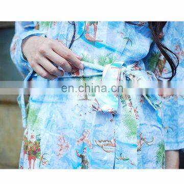 Chinavictor Nice Pattern 100% Cotton Adult Free Size Japan Pajamas