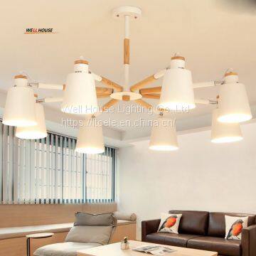 LED Chandelier Living Room Restaurant the Bedroom Wood Minimalist Modern Wind Industry With Creative Japanese-style photo-4
