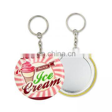 factory direct wholesale custom key chain mirror