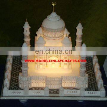 Decorative Marble Taj Mahal Replica Showpiece Model