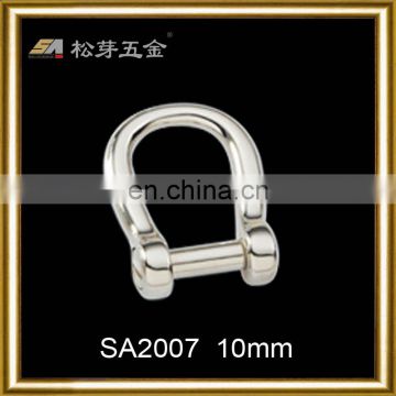 High quality china wholesale 6mm inner diameter open D ring with copper screw