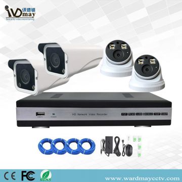 4chs H. 265 1080P Full Color in Day & Night Poe IP Camera Systems