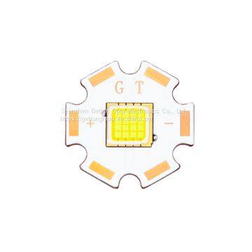 Getian FC60 New Product 12-14V 40w LED Chip with 20*20mm Heatsink pcb board High Reliability COB Chip