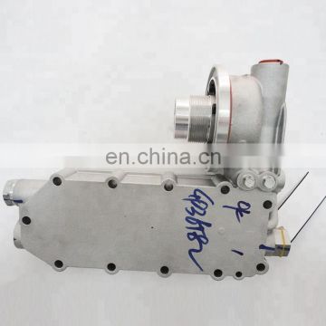 Golden quality diesel engine spare parts machinery stainless steel ISLE 4936582 Oil Filter Head for tractors