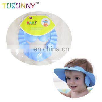 Safe Shampoo Bath Cap Soft Adjustable Visor Child Baby Shower Cap photo-3