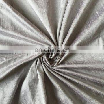 Chinese supplier 100% polyester dupioni silk fabric on sale for curtain, pillowcase