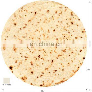 Burrito Blanket Soft Round Tortilla Wrap Egg Roll Carpet Picnic Beach Towel Home Bed Sofa Decor 48inch photo-7