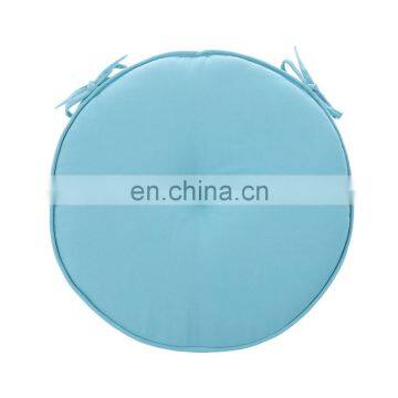Recyclable Polyester Solid Blue Color Round Seat Pad Chair Pad for Indoor and Outdoor photo-2