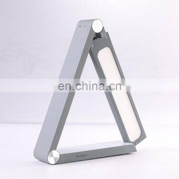 2020 hot sale Triangle Design Dimmable LED Wireless Charging swing arm Desk Lamp