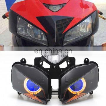 Motorcycle Yellow Angel Blue Devil Eye HID Projector Headlight Headlamp For Honda CBR1000RR