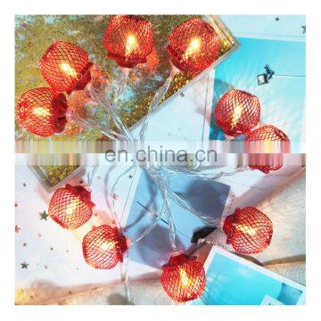 10L led iron mesh ball string ceiling light christmas  parti wedding decoration holiday lighting wall lights indoor diwali decor