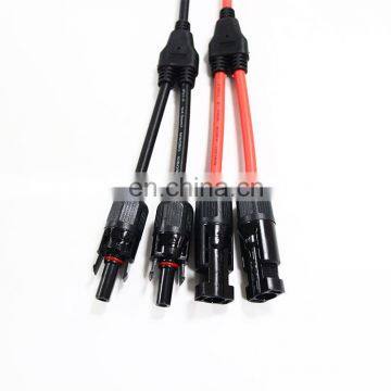 Waterproof IP68 2 In 1 AC Power Solar Wire Connector Y-Branch Solar Connector for Solar PV Panel System photo-3