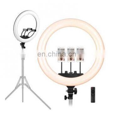 DDP Terms Wholesale Tik Tok Live Photography Dimmable 18 Inch LED Ring Light With Adjusted Bracket for Selfie Makeup photo-3
