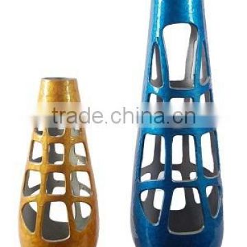 Aluminum Decorative Flower Vases With Enamel Finish 2030