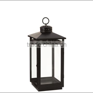 Balck Polished Finish Candlestick Lantern For Garden