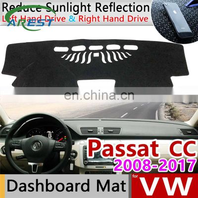 for Volkswagen VW Passat CC 2008~2017 Anti-Slip Mat Dashboard Cover Pad Sunshade Dashmat Carpet Accessories 2009 2010 2012 2013