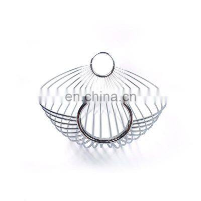 Wholesale Decorative Modern Kitchen Vegetable Stainless Steel Metal Wire Fruit Basket photo-4