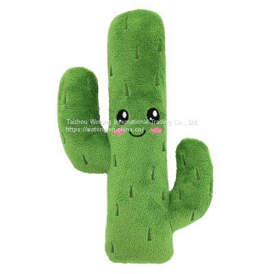 Squeaky Plush Dog Toy Interactive Funny  Cactus Puppy Pet dog Toys