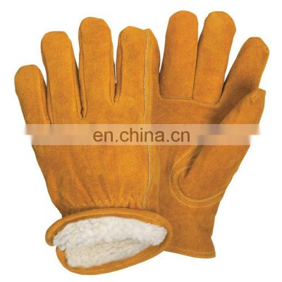 High quality cheap industrial leather hand work gloves bulk