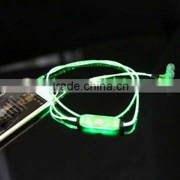 China Manufacturer High Quality Light Earphones,Visible EL Flowing Light Earphones photo-5