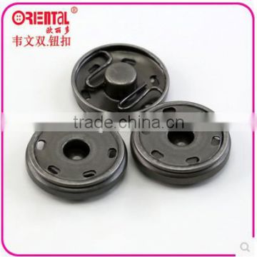 round shape metal sewing snap buttons in gun