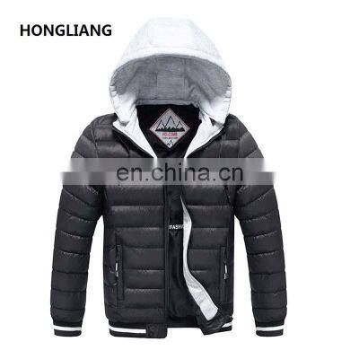Wholesale Custom Large Size Fashion Trend Men's Long-sleeved Down Warm Hooded Smart Heating Adjustable Temperature Jacket photo-5