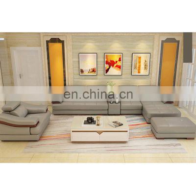 buy online first class american design sectional grey leather sofa set