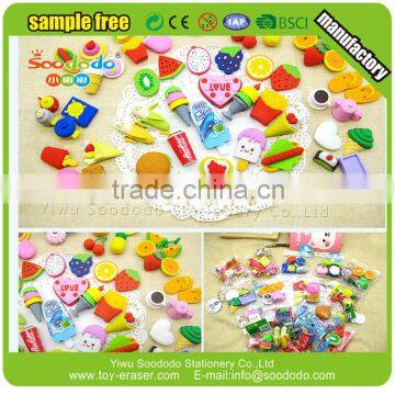 Custom Extruded Mini Foods Eraser Manufacture