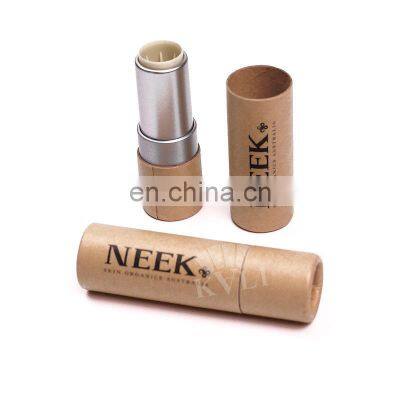 Private label custom kraft paper lip balm tubes lipgloss tube packaging boxes 10ml