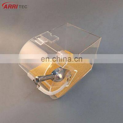 food use acrylic box acrylic bulk food dispenser