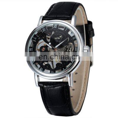 Sewor 605-1 Men Leather Strap Gold Self-winding Watch Understated Luxury Male Mechanical Wristwatch China 2020 Alloy Round SWQ25 photo-2