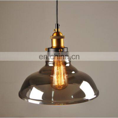 Modern Style Luxury Glass Pendant Light for Indoor Restaurant Hanging Light Living Room Gray Chandelier