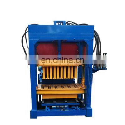 Hot sale QT4-25BH mobile hollow interlocking cement block brick making machine for price