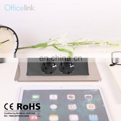 Press Open Horizontal Pop up Metal Frame Box With German Socket photo-2