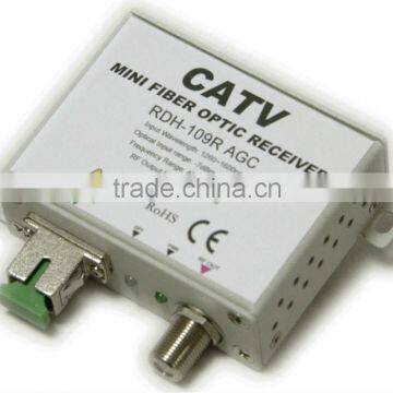 HFC optic receiver with 1 Ways output CATV AGC FTTH receiver